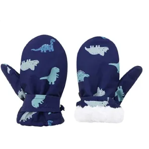 Toddler/kids Childlike Christmas fleece waterproof warm ski mittens #1192540