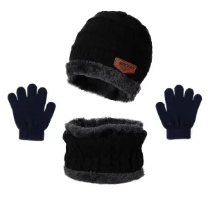 Toddler/kids Essential warm suit in winter, Plush hat  scarf and gloves