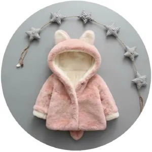 Baby / Toddler Adorable Solid Ear Decor Coat #1023540