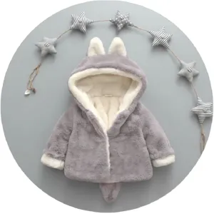 Baby / Toddler Adorable Solid Ear Decor Coat #1023542
