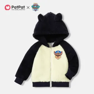 PAW Patrol Toddler Girl/Boy Character Print Plush Long-sleeve Hooded Jacket #1165805