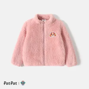 PAW Patrol Toddler Girl/Boy Patch Embroidered Fuzzy Fleece Jacket #210509