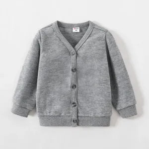 Toddler Boy School Uniform Solid Button Up Jacket #1052476