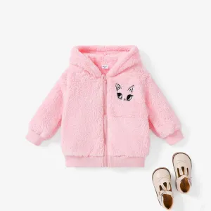 Toddler Girl  Hyper-Tactile 3D Animal Pattern Coat/Jacket #1164135