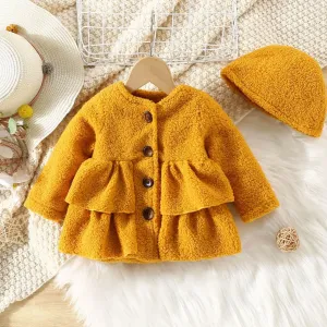 2PCS Baby Girl Sweet Multi-layered Coat & Jacket Set #1100806