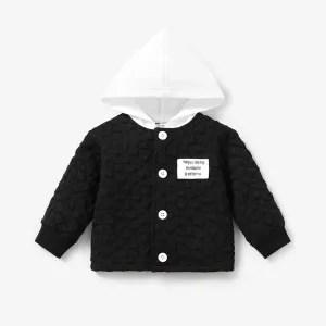 Baby Boy Avant-garde Solid Color Long Sleeve Coat #1066316