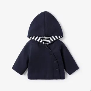 Baby Boy School Style Hooded Coat #1170441