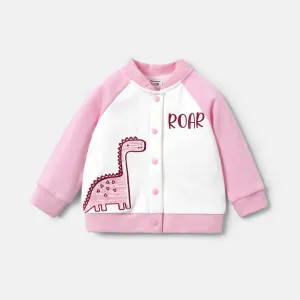 Baby Girl/Boy Dinosaur Embroidered Raglan Sleeve Cotton Jacket Coat #230957