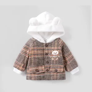 Baby Girl/Boy Hyper-Tactile Grid Coat #1164239