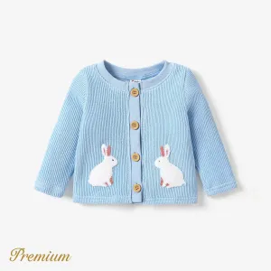 Baby Girl Elegant Rabbit Long Sleeve Coat #1193871