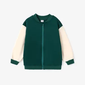 Kid Girl's Letter Floral pattern Avant-garde Jacket Zipper Coat #1212017