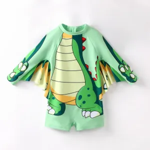 Childish Dinosaur Toddler Boy Swimsuit Set #1323971