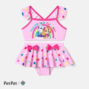PAW Patrol Toddler Girl 2pcs Flutter-sleeve Two-piece Swimsuit #1039704