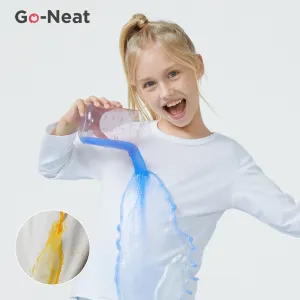 [2Y-14Y]Go-Neat Water Repellent and Stain Resistant Sibling Matching Solid Long-sleeve Tee #208007