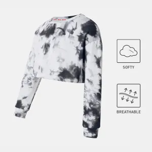 Activewear Kid Girl Camouflage Print Crop Pullover Sweatshirt #831516