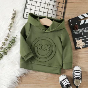 Baby Boy Army Green Long-sleeve Graphic Hoodie #209635