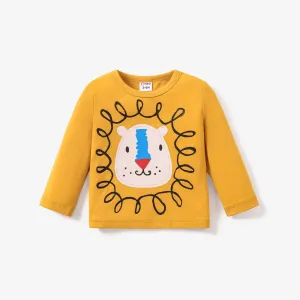 Baby Boy Elephant or Lion Pattern T-shirt