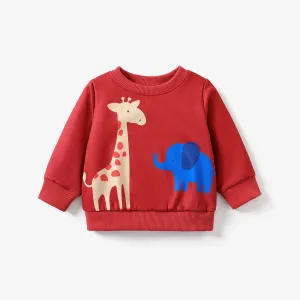 Baby Boy Fashionable Animal Pattern  Long Sleeve Tee Set #1168031