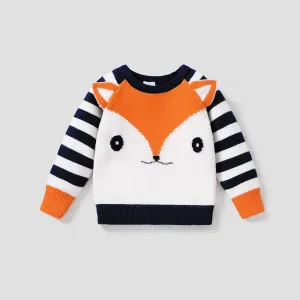 Baby Boy/Girl Fashionable Knitted Mesh Gauze Design 3D Fox Sweater #1118069