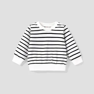 Baby Boy/Girl Long-sleeve Striped Pullover Sweatshirt #831011