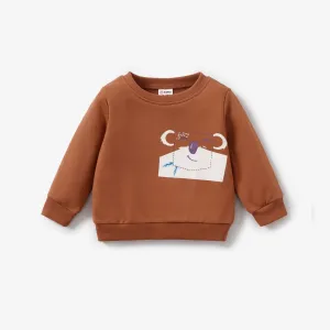Baby Boy Tiger Pattern Long Sleeve Sweatshirt #1100840