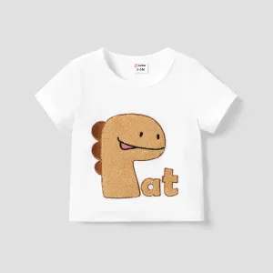 Baby Girl/Boy 3D Dinosaur Print Loose Fit T-shirt #1318565