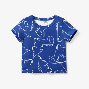 Baby Girl/Boy 3D Dinosaur Print Loose Fit T-shirt #1318570