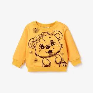 Baby Girl Elephant/Bear Animal print Pullover Sweatshirt #1196118
