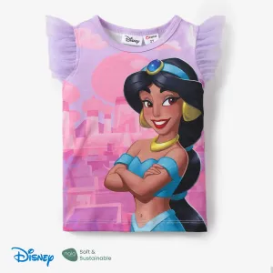 Disney Princess Toddler Girl Naiaâ¢ Character Print with Ruffled Mesh Sleeve Top #1321215