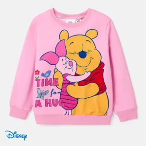Disney Winnie the Pooh Kid Girl Character Print Long-sleeve Sweatshirt #1068551