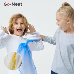Go-Neat Water Repellent and Stain Resistant Sibling Matching Solid Short-sleeve Tee #209601