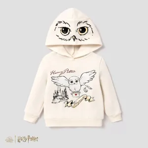 Harry Potter Toddler Boy Owl Character Print Oversized Fleece Hoodies #1166898