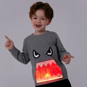 Go-Glow Illuminating Sweatshirt with Light Up Monster Mouth Including Controller (Built-In Battery) #207359