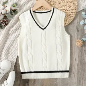 Kid Boy Cable Knit Tank Top #1052780