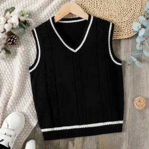 Kid Boy Cable Knit Tank Top #1052988