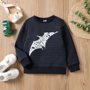 Kid Boy Childlike Dinosaur Letter Pattern Sweatshirt