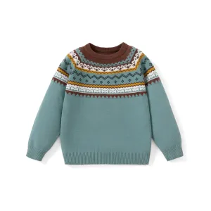 Kid Boy Ethnic Bohemia Sweater #1068070