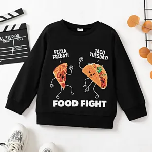 Kid Boy Food Print Pullover Sweatshirt #228545