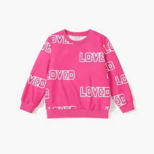 Kid Girl Avant-Garde Letter Sweatshirt #1169835