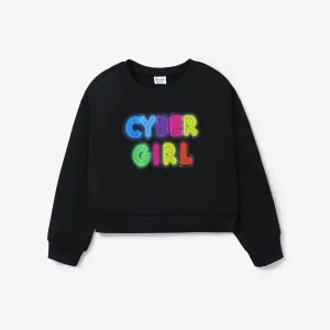 Kid Girl Avant-garde Letter Sweatshirt #1206409