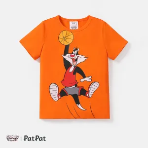 Looney Tunes Kid Boy Character Print Short-sleeve Cotton Tee #720906