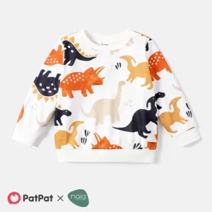 Naia Toddler Boy Dinosaur Print Pullover Sweatshirt #219222