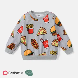 Naia Toddler Boy Fast Food Print Pullover Sweatshirt #221273