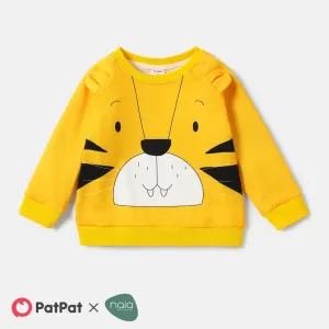 Naia Toddler Girl/Boy Animal Print Ear Design Pullover Sweatshirt #219464