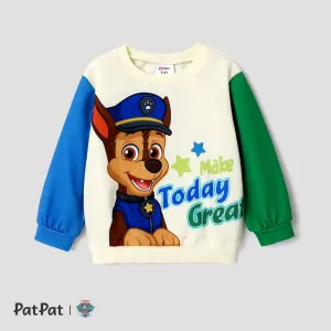 PAW Patrol Toddler Boy/Girl Character Print Colorblock Cotton Pullover Sweatshirt #1094592
