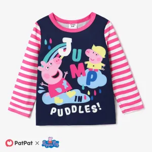 Peppa Pig Toddler GIrl Character Print Long-sleeve T-shirt #1096088