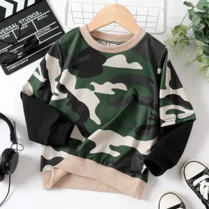 Toddler Boy Camouflage Long-sleeve Sweatshirt #1047767