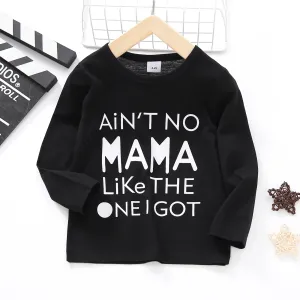 Toddler Boy Casual Letter Print Long-sleeve Tee #829626