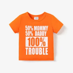 Toddler Boy Casual Letter Print Short-sleeve Tee #854922