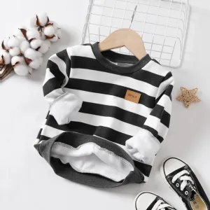 Toddler Boy Casual Striped Long Sleeve Sweatshirt #1080041